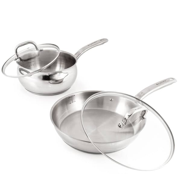 BergHOFF Shape Belly 12pc. Cookware Set w/ Glass Lid