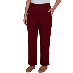 Petite Alfred Dunner Union Square Pull On Pants - Short Length