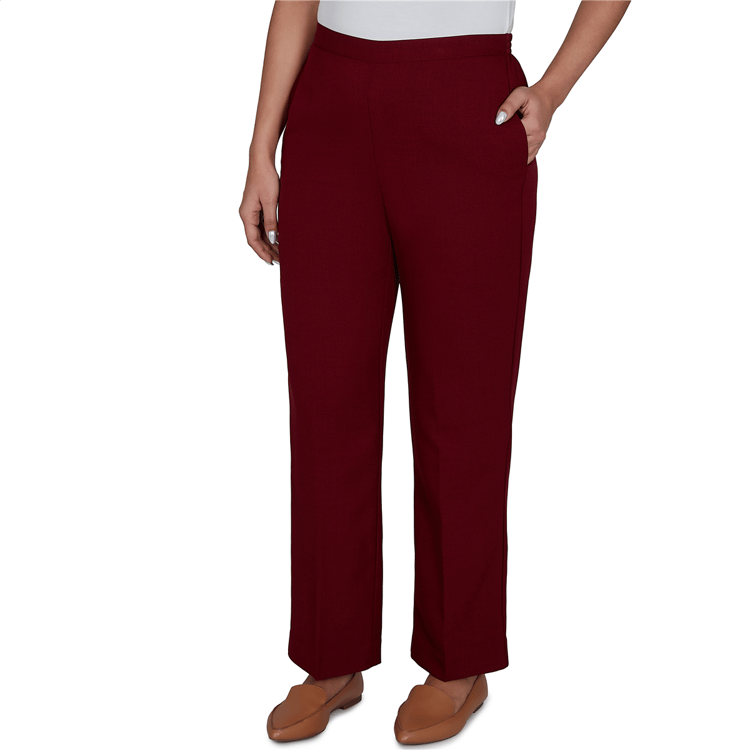Petite Alfred Dunner Union Square Pull On Pants - Short Length