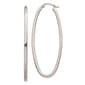 Gold Classics&#40;tm&#41; 14kt. White Gold Large Oval Hoop Earrings - image 1