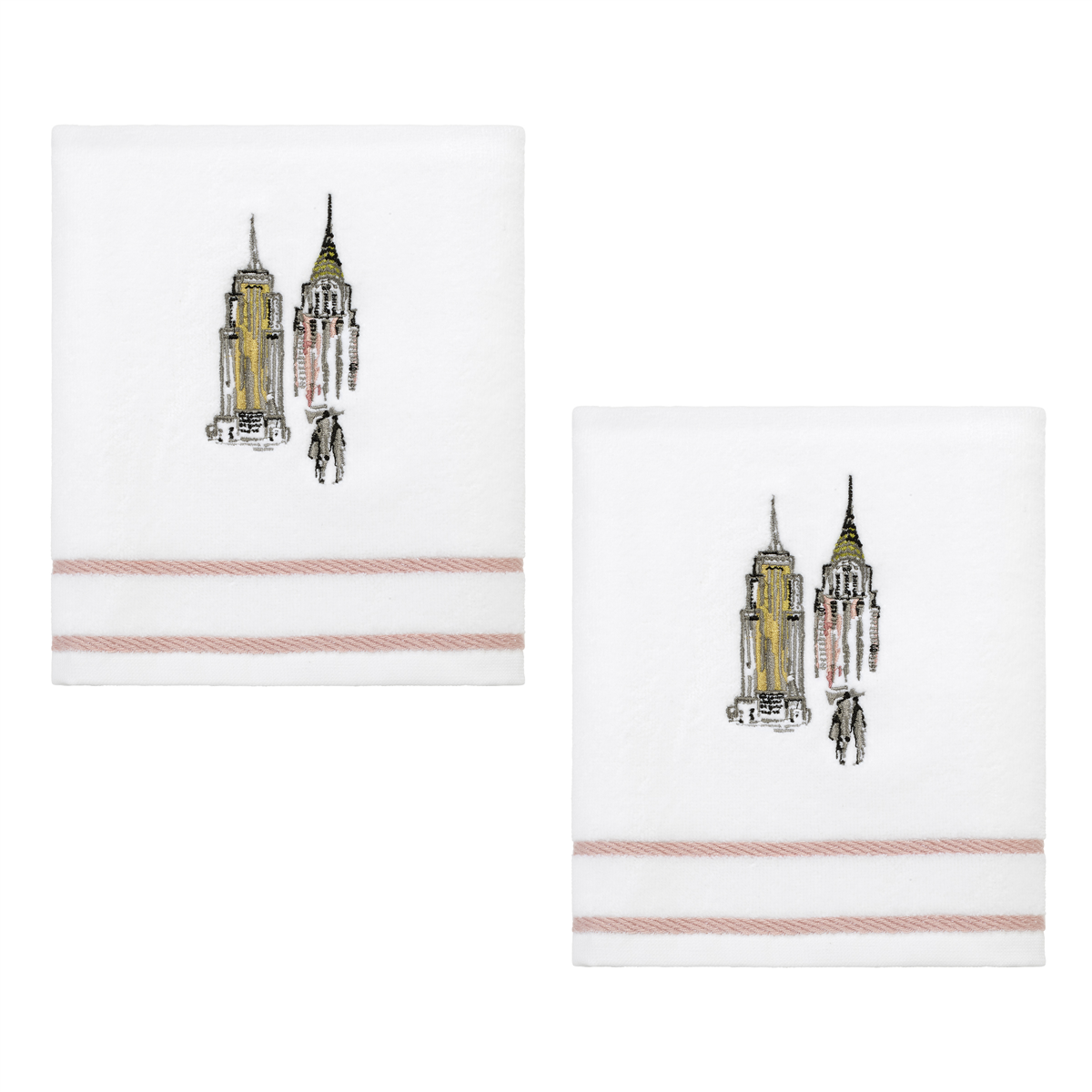 Nicole Miller City Girl 2pk. Hand Towels