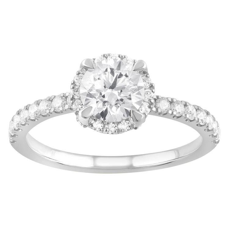 Nova Star® White Gold 1 1/3ctw. Lab Grown Diamond Engagement Ring