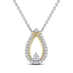 Nova Star(R) 1/4ctw. Lab Grown Diamond Teardrop Pendant