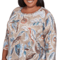 Plus Size Alfred Dunner Summer Solstice Twisted Paisley Tee - image 5
