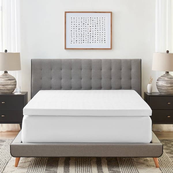 Bodipedic&#8482; 3in. Gel-Infused Memory Foam Mattress Topper w/ Cover