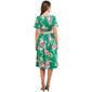 Plus Size Ellen Weaver Floral A-Line Ribbon Belt Dress - image 2