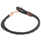 Mens Lynx Stainless Steel & Leather Bracelet - image 4