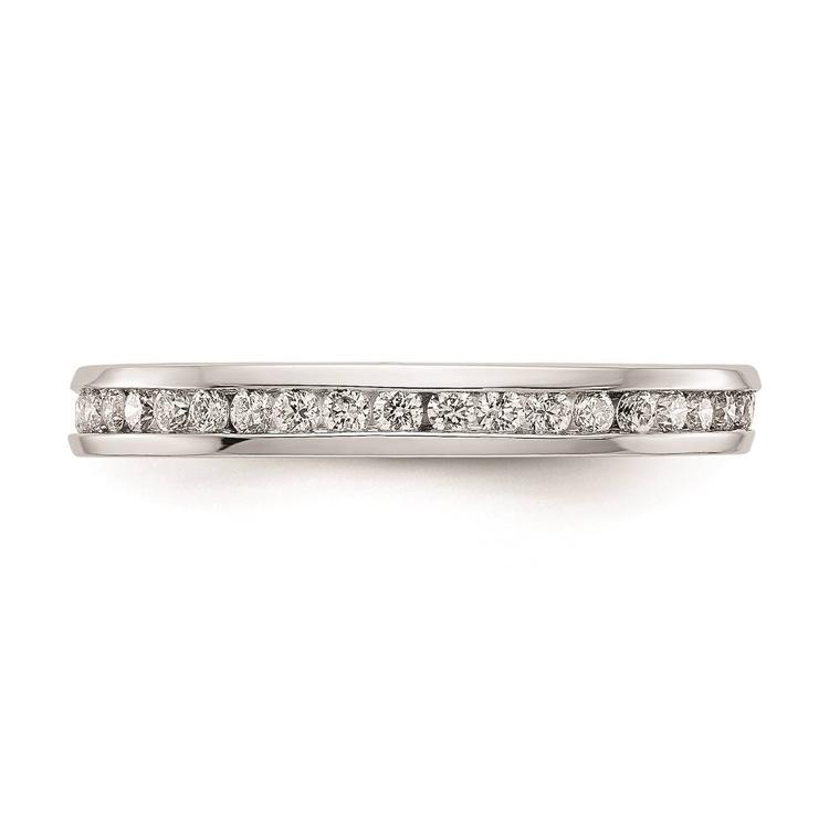 Pure Fire 14kt. White Gold Lab Grown 1/2ctw. Eternity Band