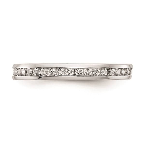 Pure Fire 14kt. White Gold Lab Grown 1/2ctw. Eternity Band