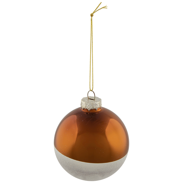 Northlight 4ct. Dual Color Glass Christmas Ball Ornaments