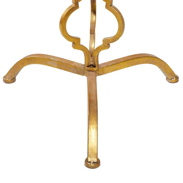 9th & Pike® Gold Glam Metal Accent Table