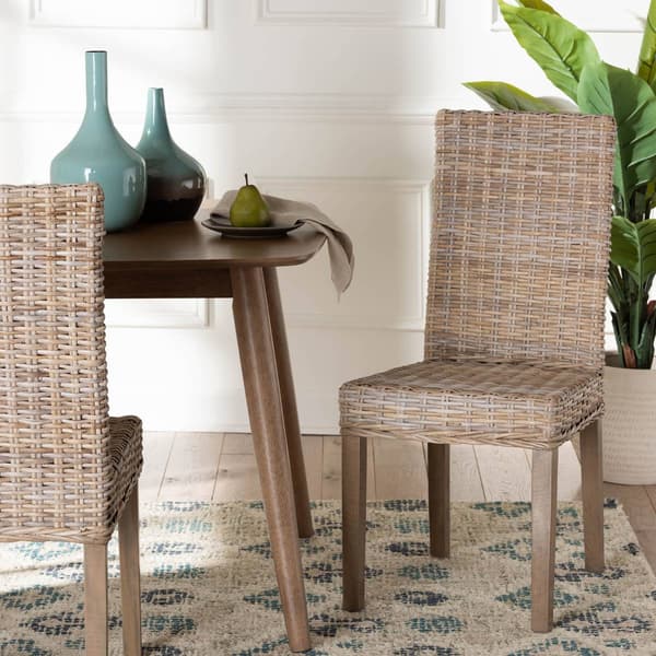 bali & pari Nevina Bohemian Kubu Rattan Dining Chair