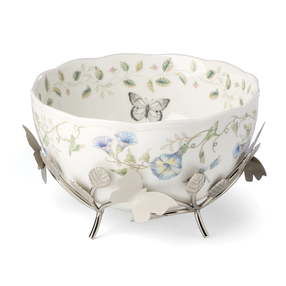 Lenox(R) Butterfly Meadow(R) 25th Anniversary Bowl with Stand