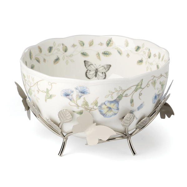 Lenox® Butterfly Meadow® 25th Anniversary Bowl with Stand