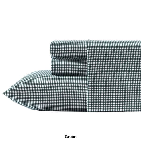 Nautica Bayside Plaid Flannel Sheet Set