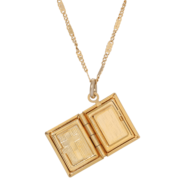 Symbols of Faith Small Cross Locket Necklace