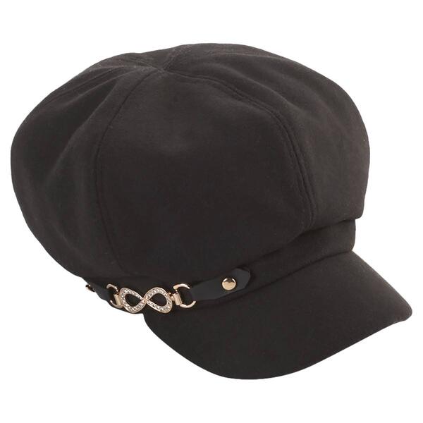 Womens Madd Hatter Cabby Rhinestone Band Hat - image 