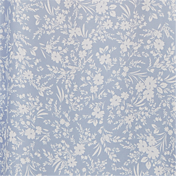 Petite Emaline Sapphire Serenade II Short Sleeve Floral Blouse