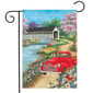 Spring Covered Bridge Garden Flag - image 1