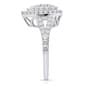 Nova Star® Sterling Silver Pear Shape Lab Grown Diamond Ring - image 3