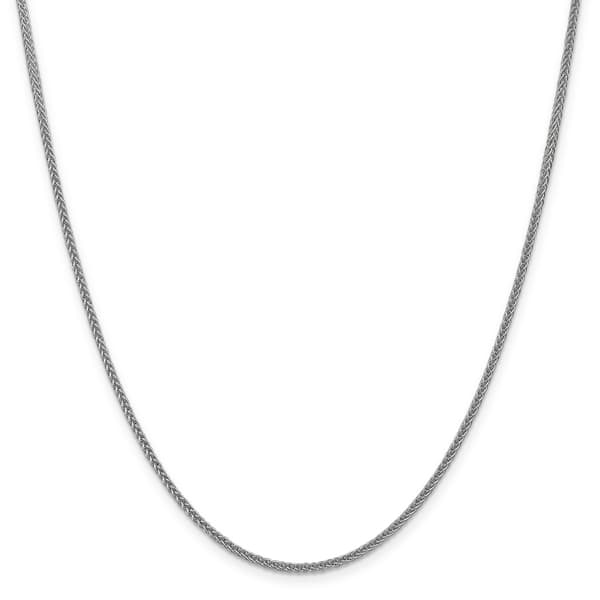 Gold Classics&#40;tm&#41; 2mm. 14k White Gold 3-Wire Wheat Necklace - image 