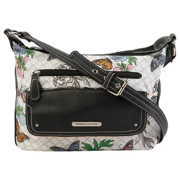 Stone Mountain Monarch Floral Sophia Hobo - image 