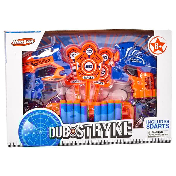 Dub Stryke 2pc. Air Blaster Gun with 8 Foam Darts - image 
