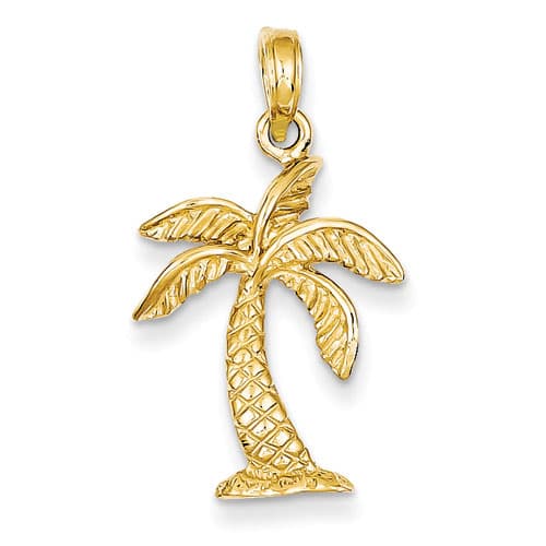 Gold Classics(tm) 14kt. Gold Palm Tree Pendant - image 