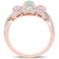 Gemstones Classics™ 10kt. Rose Gold Ethiopian Blue Opal Ring - image 3