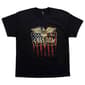 Mens Home of the Brave Freedom Patriot Eagle Graphic Tee - Black - image 1