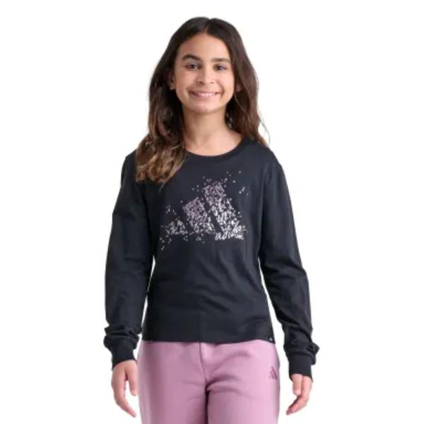Girls (7-16) adidas(R) Long Sleeve Crew Neck Tee