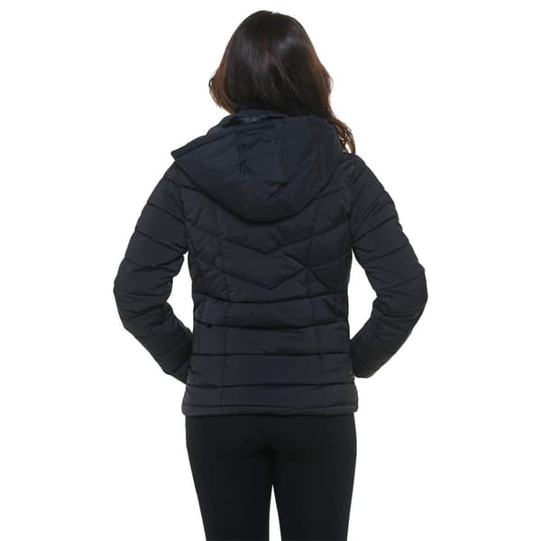 Juniors How Dare U Fitted Faux Fur Hooded Puffer Coat