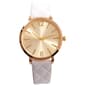 Womens Gold-Tone Sunray Dial Textured Band Watch - 14911G-07-A03 - image 1
