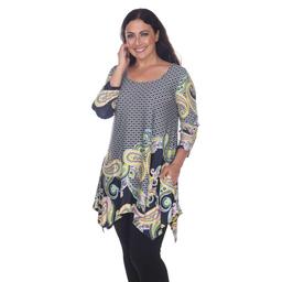 Plus Size White Mark Teagan Tunic Top
