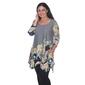 Plus Size White Mark Teagan Tunic Top - image 1