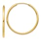 Gold Classics(tm) 10kt. Polished 30mm Endless Tube Hoop Earrings - image 1