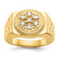 Mens Gentlemens Classics(tm) 14kt. Gold 1/4ctw. Diamond Circle Ring - image 1