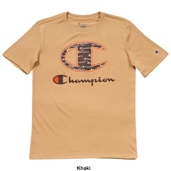 Boys &#40;8-20&#41; Champion&#174; Short Sleeve Big C Graphic Tee