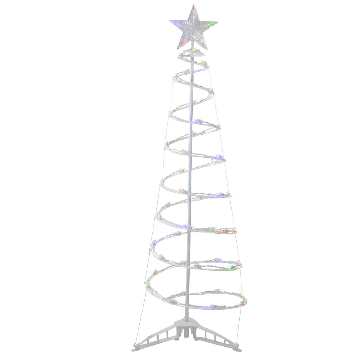 Open Video Modal for Northlight Seasonal 4ft. Multicolor LED Spiral Cone Tree