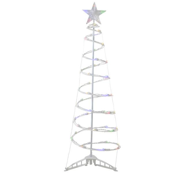 Northlight Seasonal 4ft. Multicolor LED Spiral Cone Tree - image 