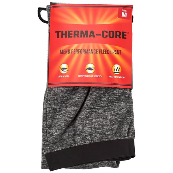 Mens Therma-Core(R) Performance Fleece Thermal Bottom-Med. Heather - image 