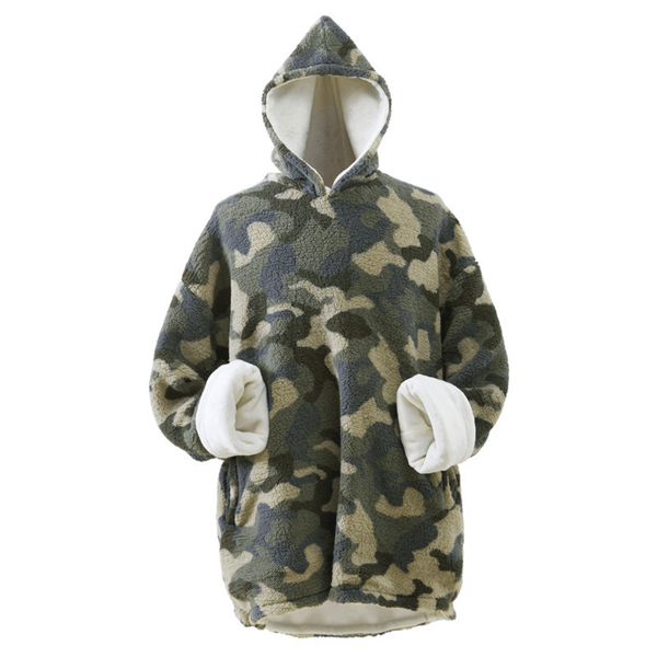 Adult Unisex  Coleman® Soft Sherpa Flannel Camo Blanket Hoodie - image 