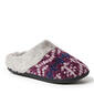 Womens Dearfoams® Print Cani Chenille Clog Slippers - Purple - image 2