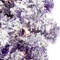 Northlight 24in. Pre-Lit Flocked Purple Pine Christmas Wreath - image 5