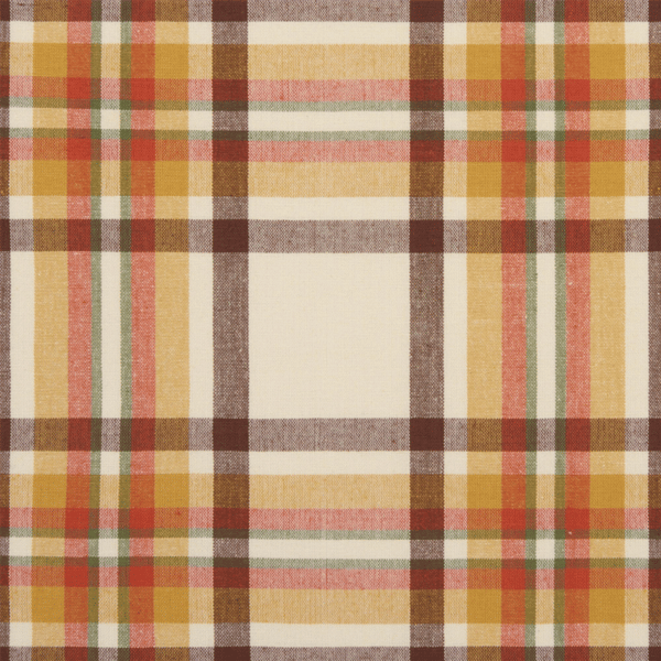 Threadmade Rus- Set Harvest Woven Plaid Napkins - Set of 8