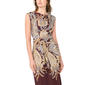 Womens MSK Sleeveless Ponte Side Paisley Sheath Midi Dress - image 4