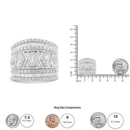 Haus of Brilliance Sterling Silver 2ctw. Diamond Statement Ring