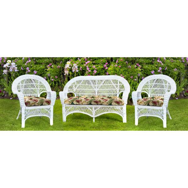 Jordan Manufacturing Oasis Gem 3pc. Outdoor Wicker Set