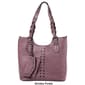 Sam & Hadley Stud Tote w/ Mini Wallet Hangoff - image 6