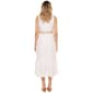Womens Kathy Ireland Sleeveless Linen Like Ruffle Hem Shirtdress - image 2